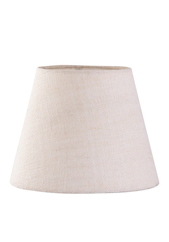 Karin D27 linne grov off-white bordslampskärm från Alde & Lind