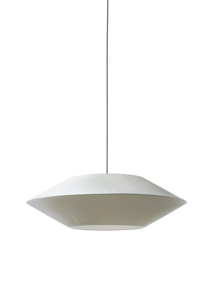 Pollux D75 plisserad off-white taklampa från Alde & Lind