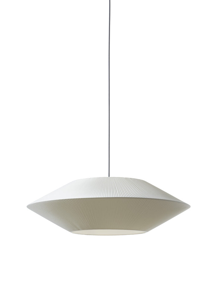 Pollux D75 plisserad off-white taklampa