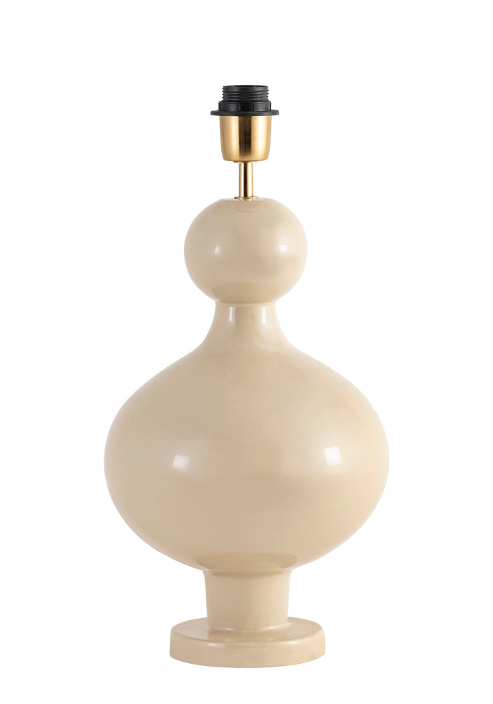 Fiona H40 metall creme bordslampfot från Alde & Lind