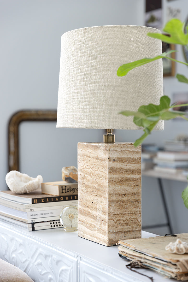 Zenith H34 travertin beige - Bordslampfot
