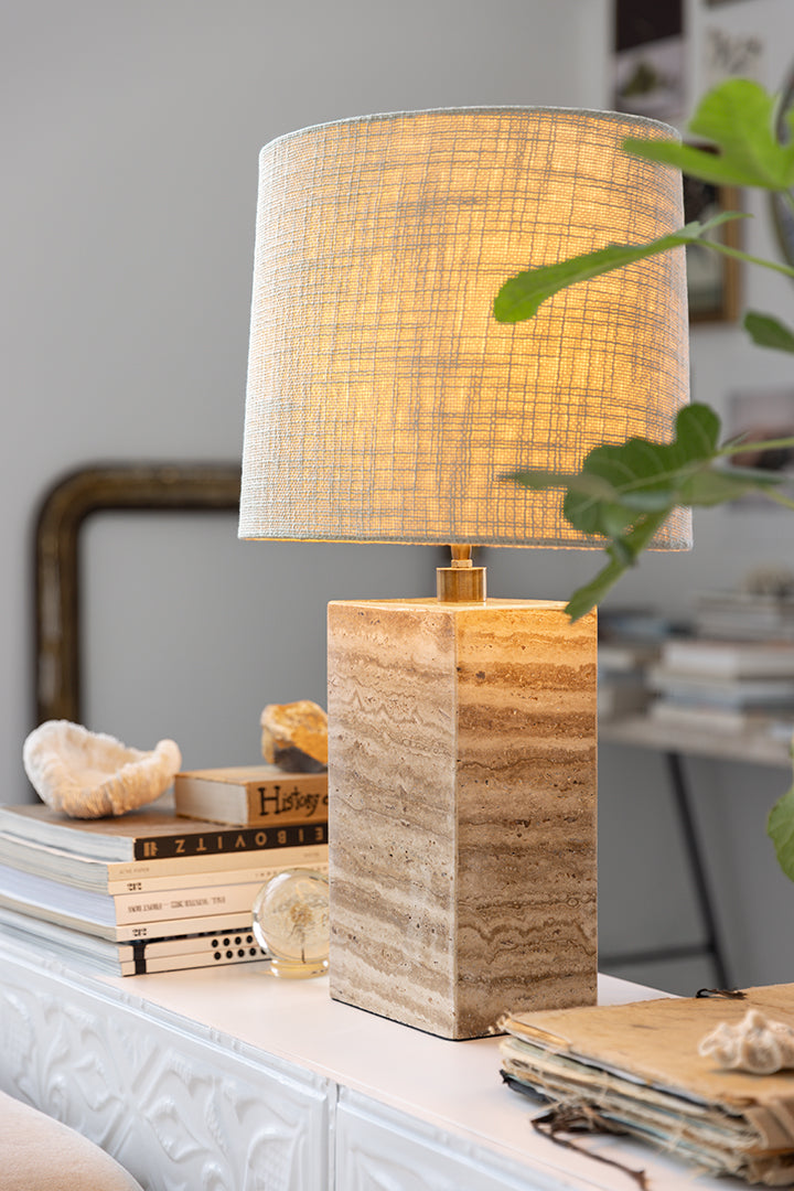 Zenith H34 travertin beige - Bordslampfot