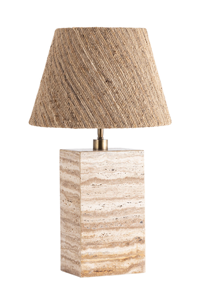 Karin D35 silke/bomull brun - Lampskärm