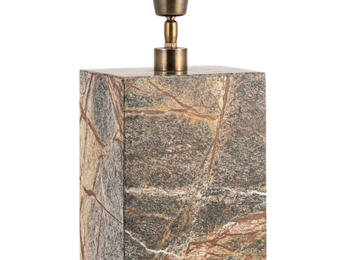 Zenith H34 marmor grön bordslampfot från Alde & Lind