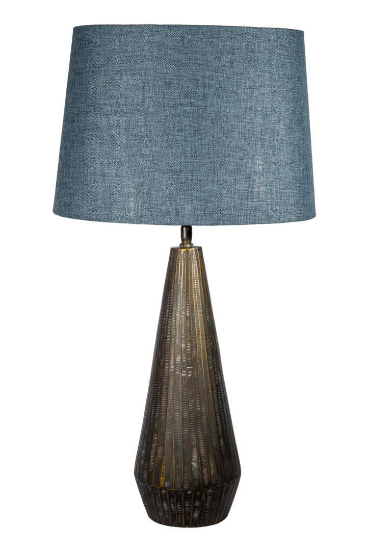Alice D35 oval Sambu Blå - Bordslampskärm