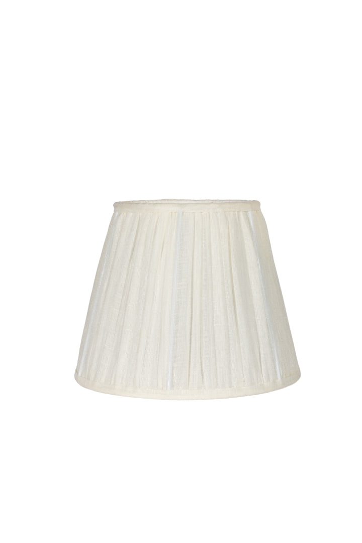 Karin D27 linne veckad offwhite - Bordslampskärm