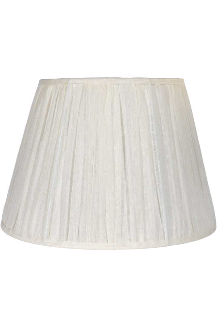 Karin D40 linne veckad offwhite - Bordslampskärm