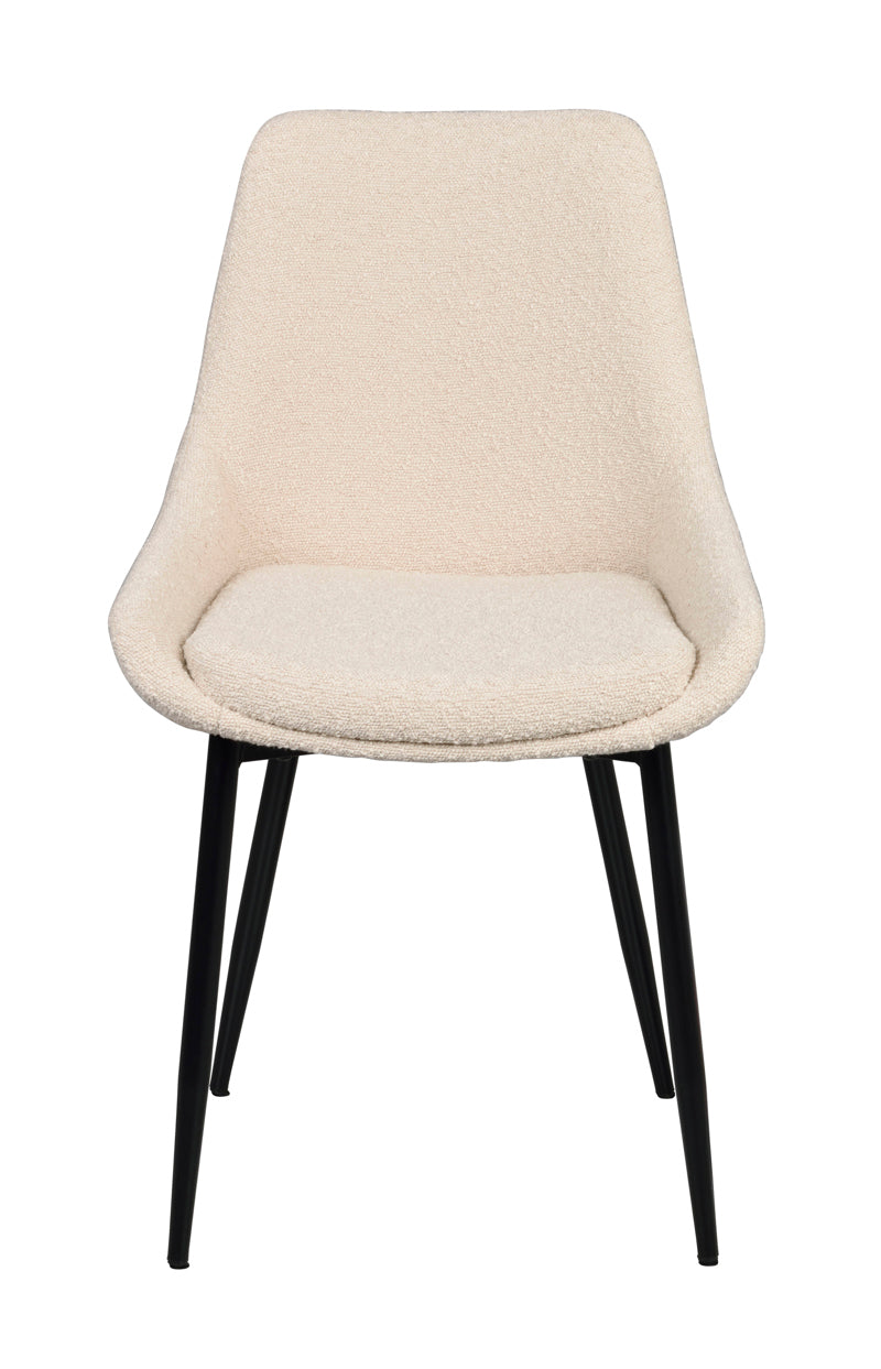 Sierra Stol Beige/Svart Bouclé