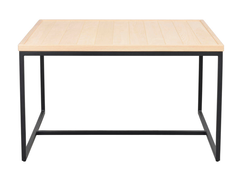 Deerfield - Soffbord Vitpigmenterad/Svart 80x80 cm