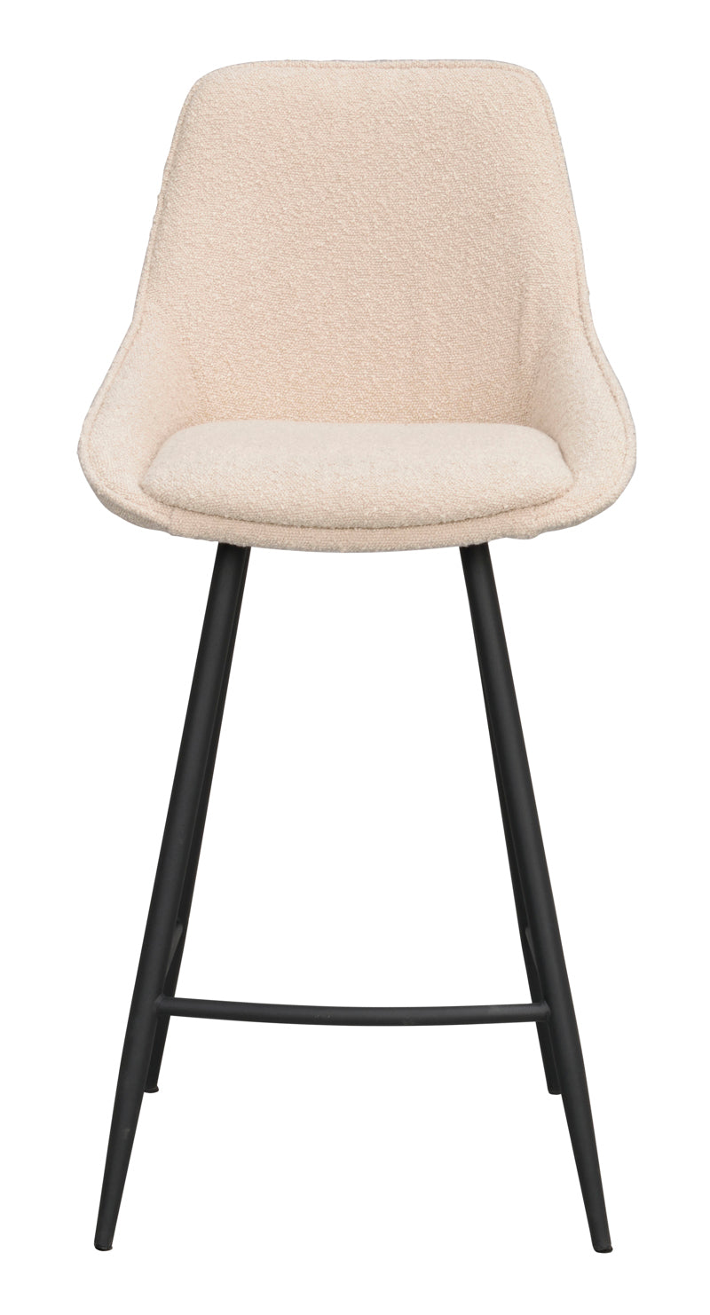 Sierra Barstol Beige/Svart Bouclé