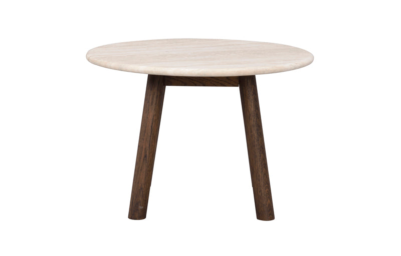 Taransay - Soffbord Beige/Brun Ø60 cm