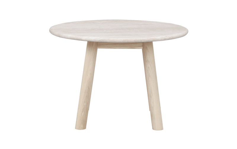 Taransay - Soffbord Beige/Vitpigmenterad Ø60 cm