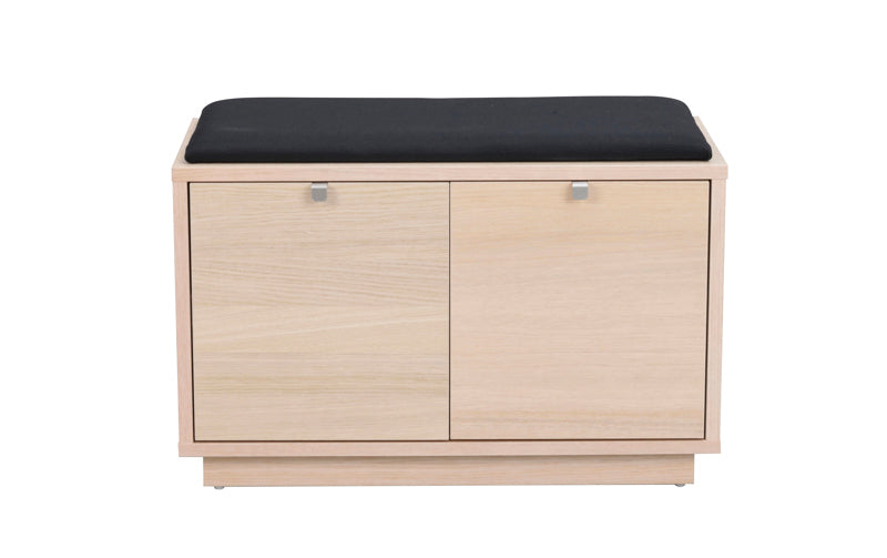 Confetti hallbänk med lådor Vitpigmenterad/svart 70 cm