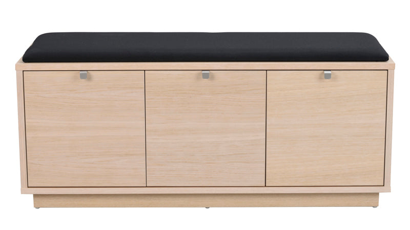 Confetti hallbänk med lådor Vitpigmenterad/svart 106 cm