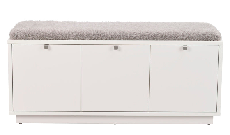 Confetti hallbänk med lådor Vit/ljusgrå 106 cm