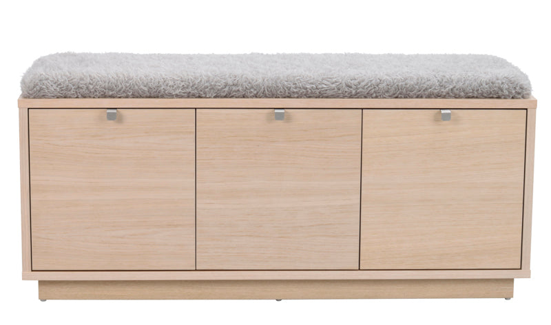 Confetti hallbänk med lådor Vitpigmenterad/ljusgrå 106 cm