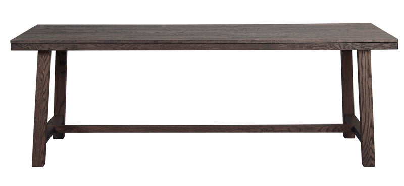 Brooklyn Matbord Mörkbrun Rektangulär 220x95 cm H-ben
