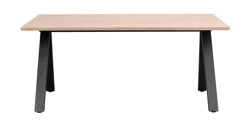 Carradale Matbord Vitpigmenterad/Svart Rektangulär 170x100 cm V-ben