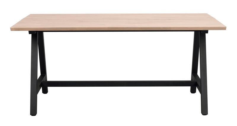 Carradale Matbord Vitpigmenterad/Svart Rektangulär 170x100 cm A-ben