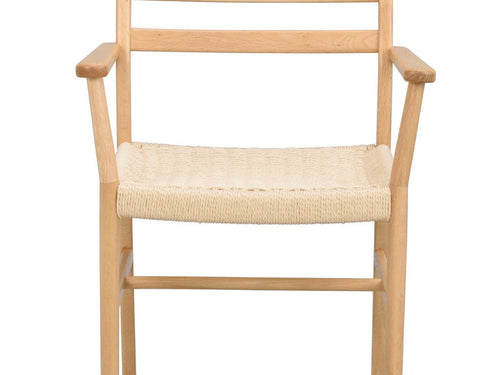 Harlan Karmstol Ek/Ljusbeige
