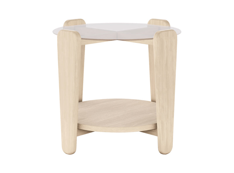 Arran - Soffbord Vitpigmenterad Ø52 cm