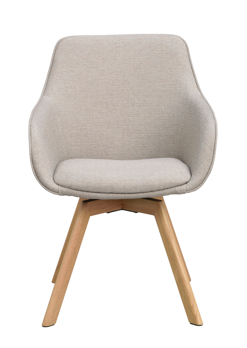 Alison Karmstol Beige/Ek Tyg
