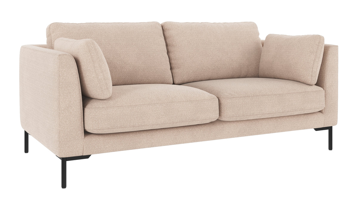 Corwin 2,5-sitssoffa från Rowico Home i tyget Rita #1 ljusbeige, annan vinkel