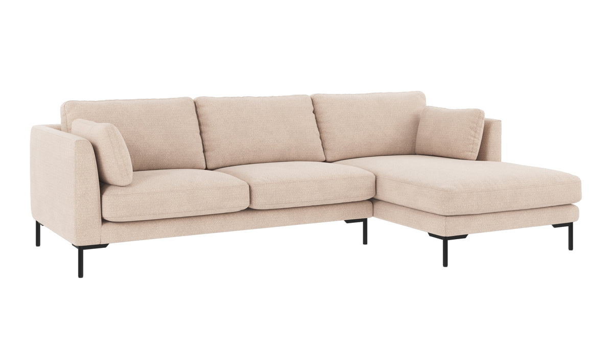 Corwin 3,5-sitssoffa schäslong höger