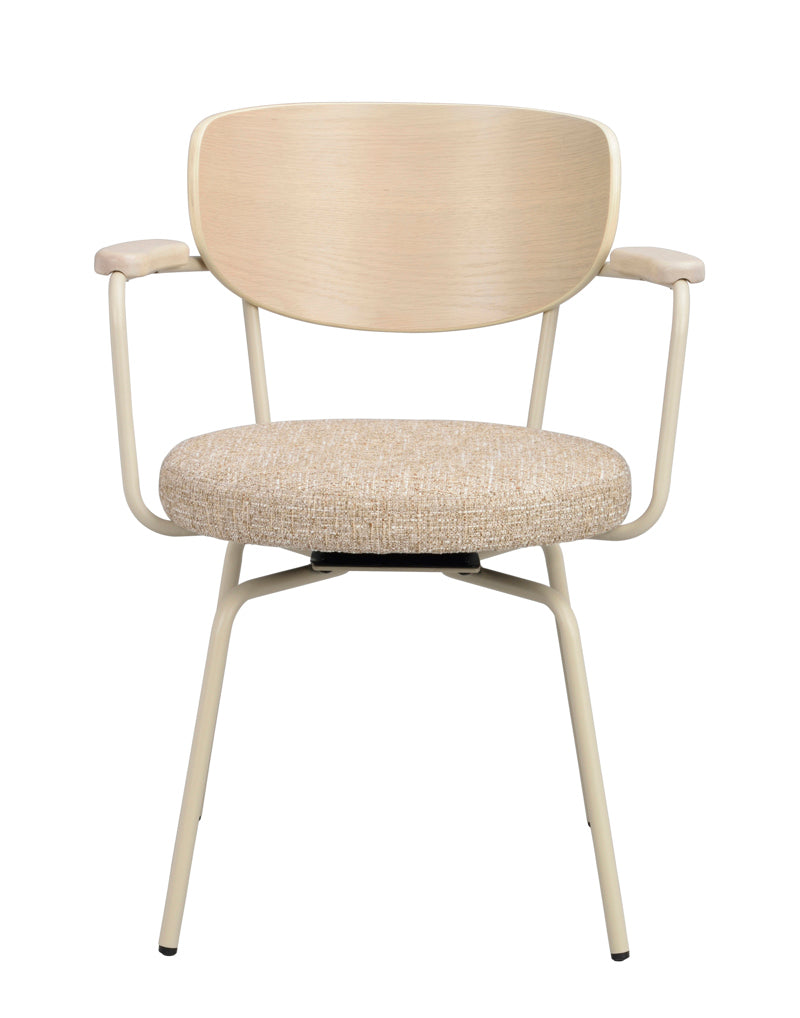 Merrick Karmstol Mörkbeige/Vitpigmenterad/Beige