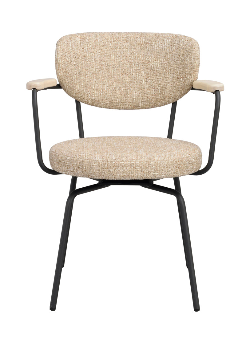Merrick Karmstol Mörkbeige/Svart