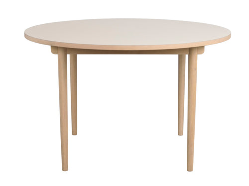 Fairmount runt matbord Beige/Vitpigmenterad