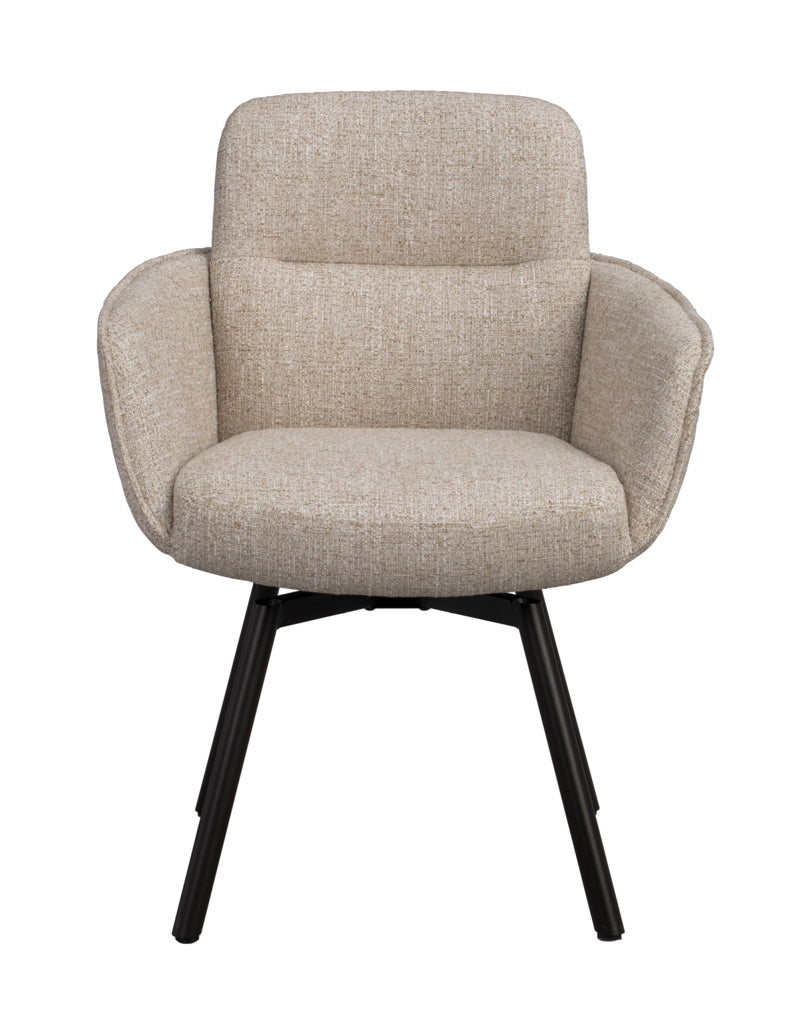 Roswell Karmstol Ljusbeige/Brun