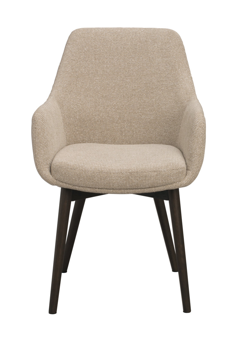 Denley Karmstol Ljusbeige/Brun