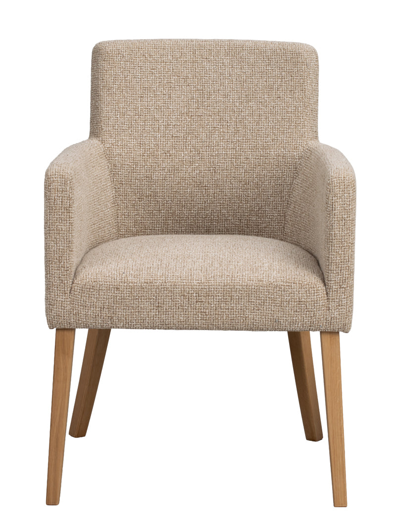 Hudson Karmstol Mellanbeige/Ek