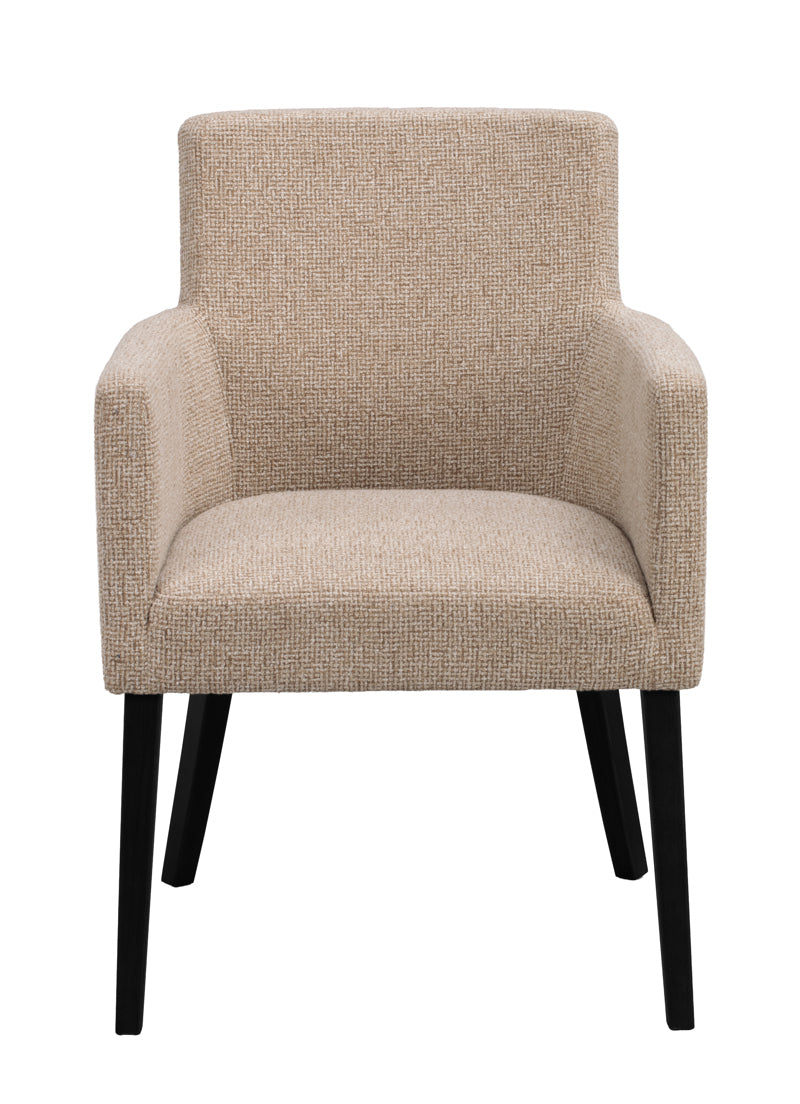 Hudson Karmstol Mellanbeige/Svart