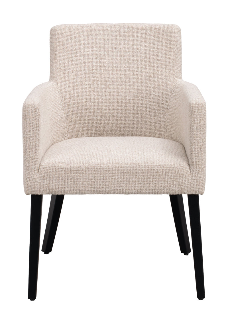 Hudson Karmstol Ljusbeige/Svart
