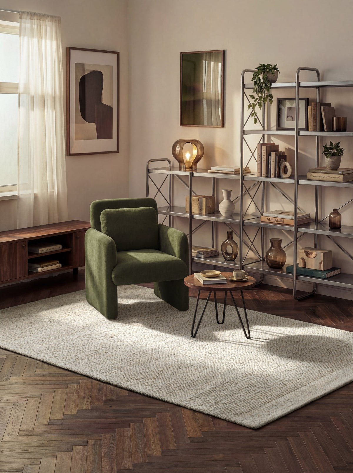 Bexley Woolwich ullmatta, natur creme från Ted Baker