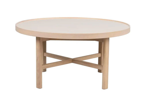 Marsden soffbord beige/vitpigmenterad 90cm från Rowico Home