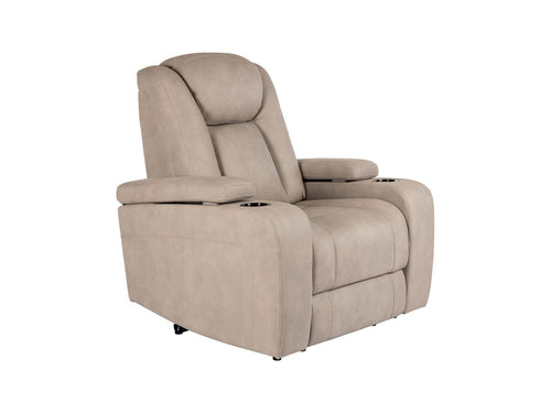 Jesse reclinerfåtölj, el från NFG, tyg beige