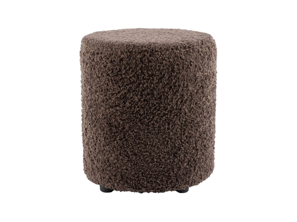 Shaun puff Ø40 H45, mörkbrun