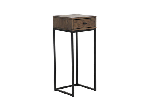 Regal sängbord, H75 från NFG, brunlackad ek