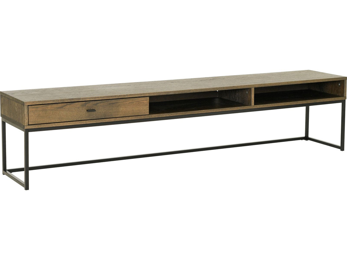 Regal TV-bänk 180 från NFG, brunlackad ek