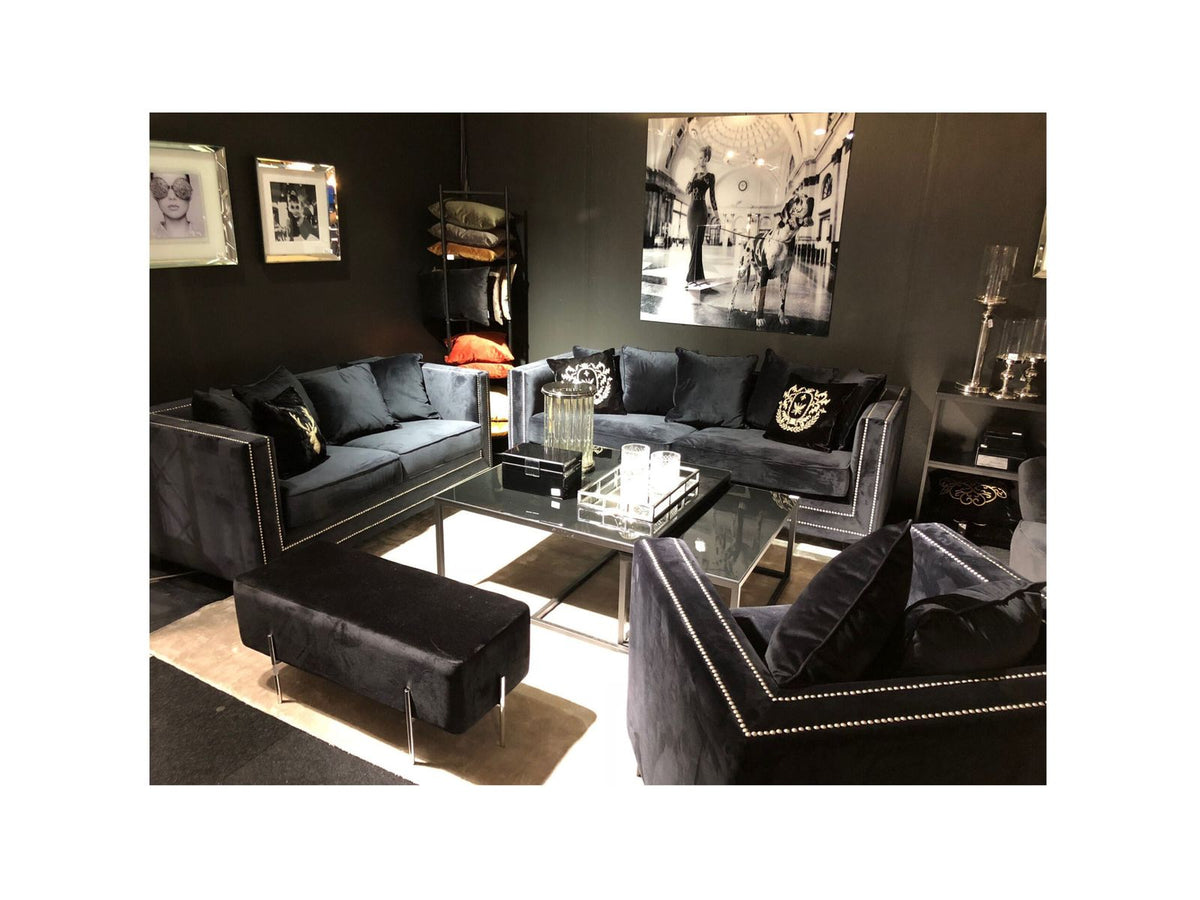 Cloude 2-sits soffa, Onyx