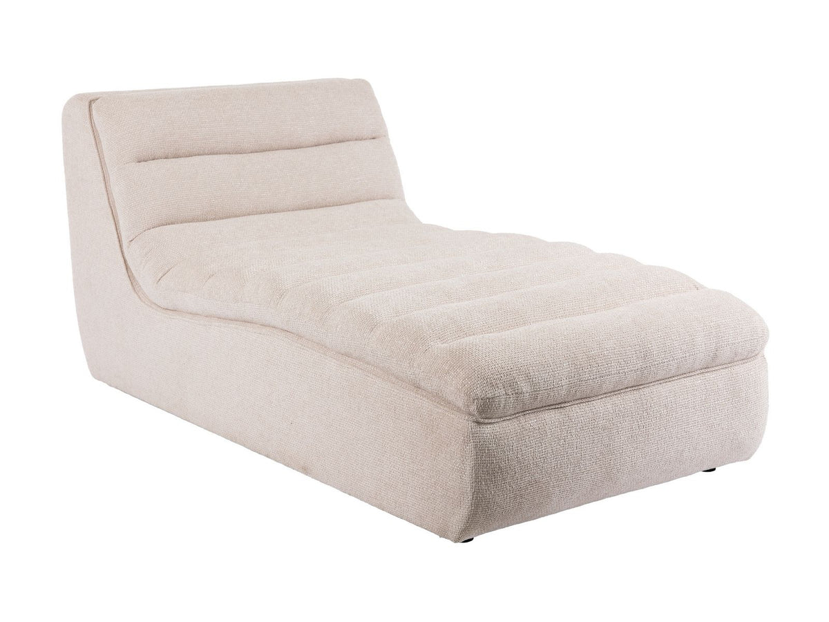 Solo schäslong från NFG, tyg beige