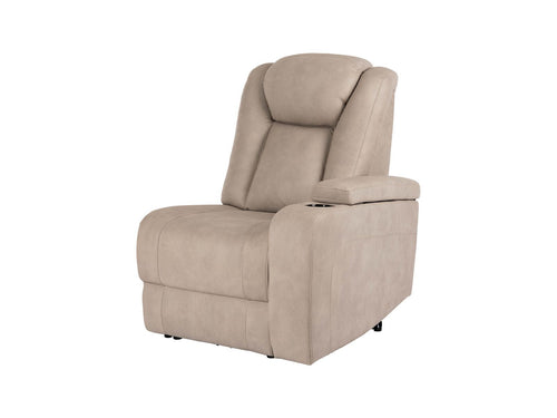 Jesse 1-sitsmodul med armstöd höger, el från NFG, tyg beige